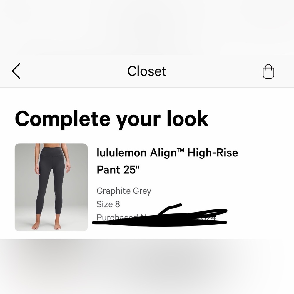 Lululemon align 25” high rise leggings